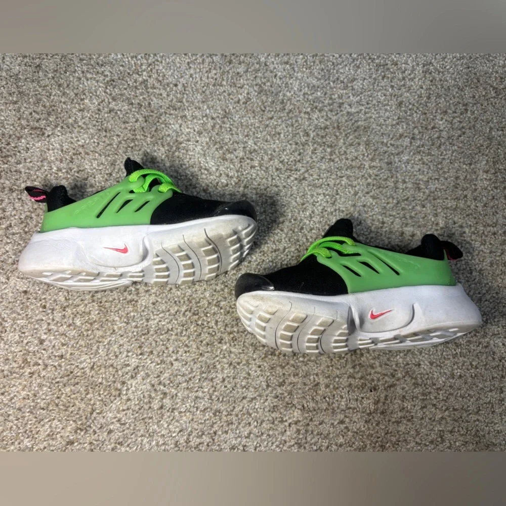 Nike Little Presto TD Green Strike Baby Toddler Shoes Boys Size 7C